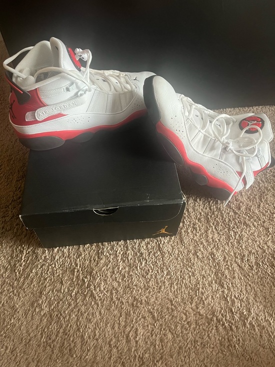 Jordan Other - Men’s Red, Black& White Retro-Style Basketball Jordans